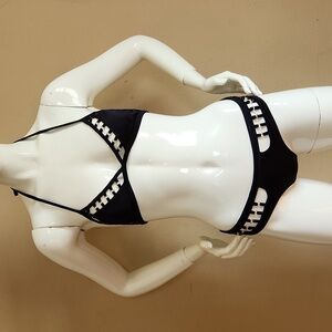 XS bikini VS Victoria's Secret black with gold super sexy